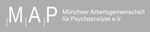 Logo von Münchner Arbeitsgemeinschaft für Psychoanalyse e. V. (MAP)